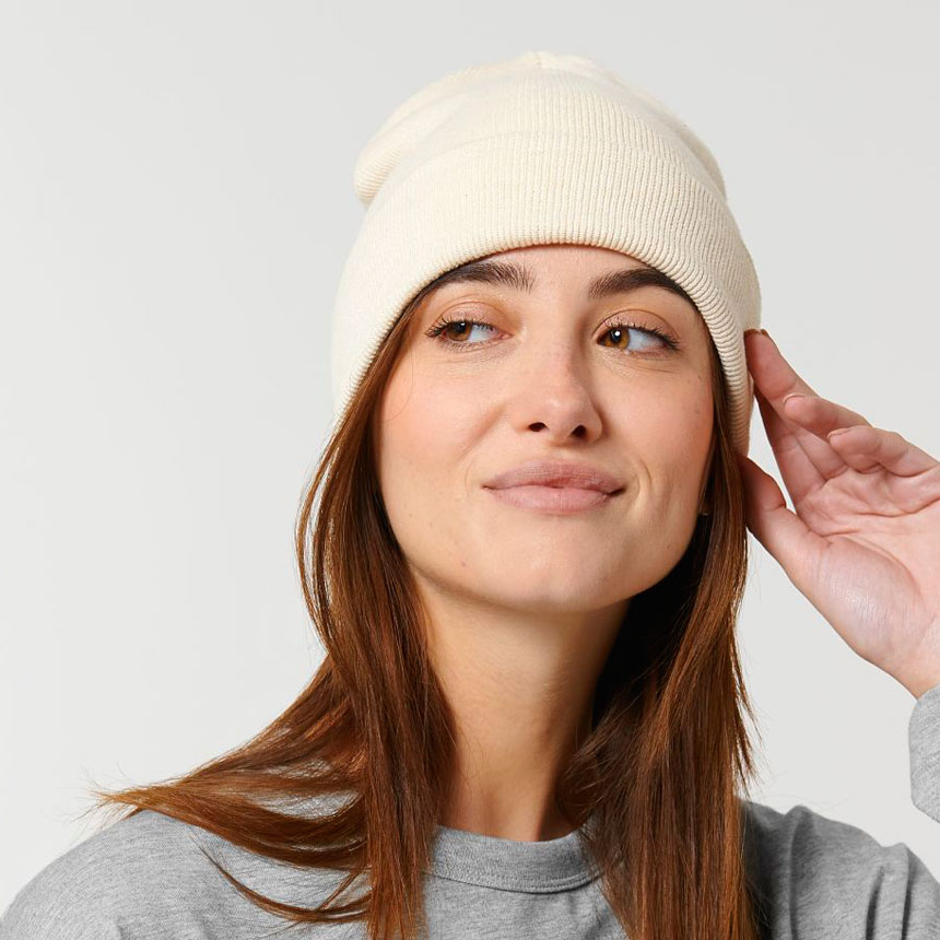 STAU772-Плетена Шапка Rib Beanie